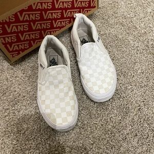 White vans kids size 13
